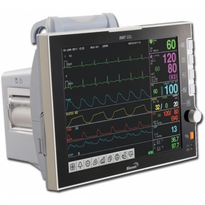 Monitor sinais vitais bm7 premiun cuidados intensivos